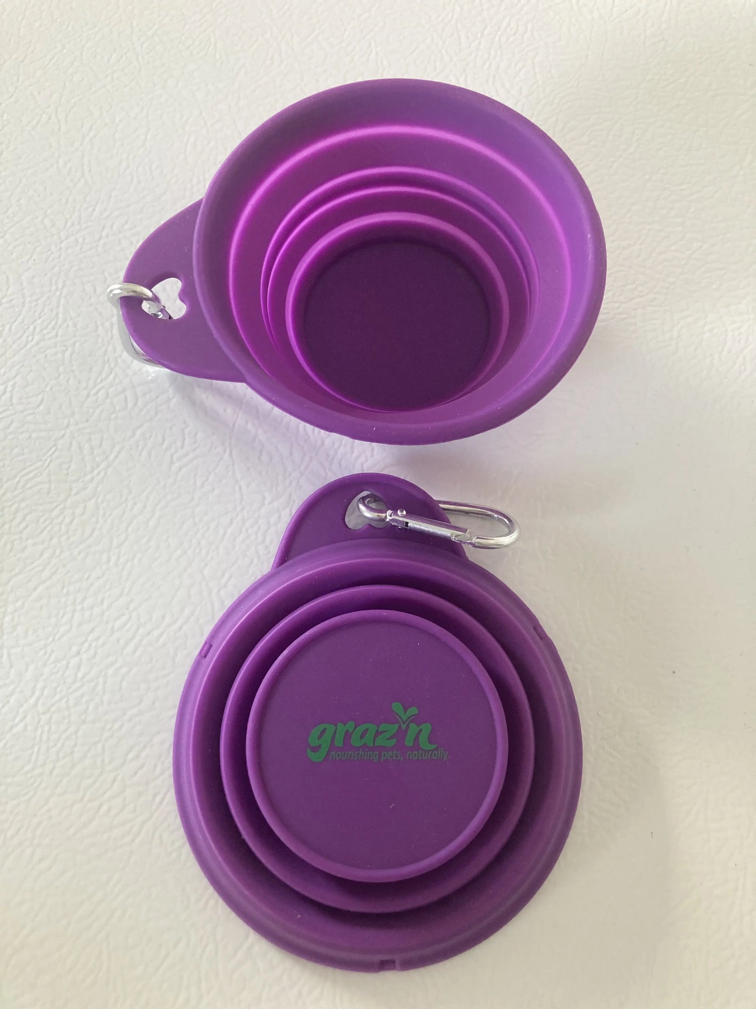 Collapsible Water Bowl for Small Pets GRAZ'N