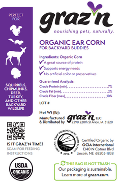 Graz'n Organic Wildfeast For Wild Birds & Backyard Buddies GRAZ'N